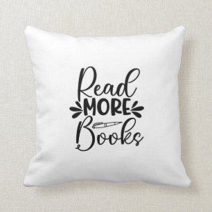 Reading Art Read More Books Cushion