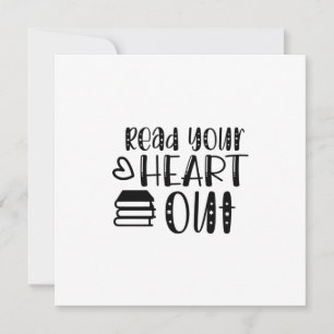 Reading Art Read Your Heart Out Holiday Card