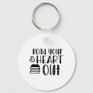 Reading Art Read Your Heart Out Key Ring