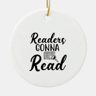 Reading Art Readers Gonna Read Ceramic Tree Decoration