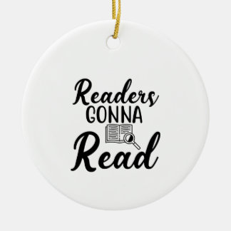 Reading Art Readers Gonna Read Ceramic Tree Decoration