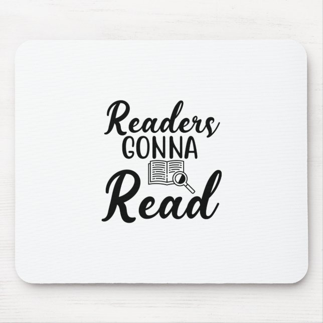 Reading Art Readers Gonna Read Mouse Mat (Front)