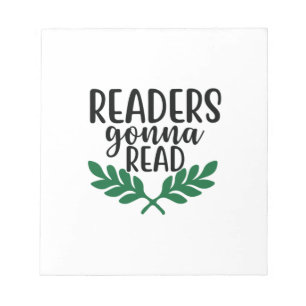 Reading Art Readers Gonna Read Notepad