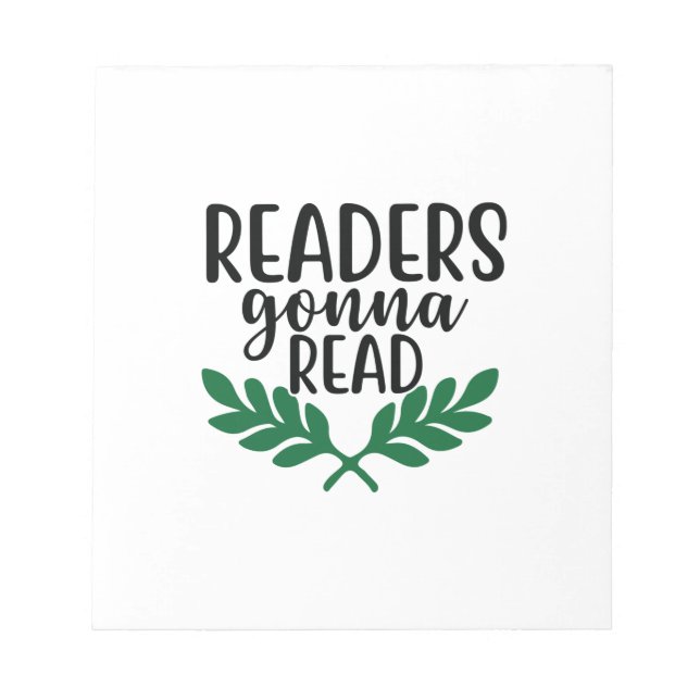 Reading Art Readers Gonna Read Notepad (Front)