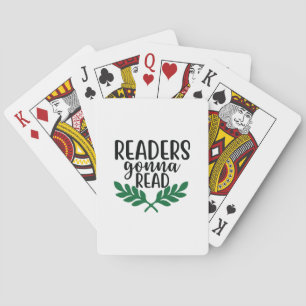 Reading Art Readers Gonna Read Playing Cards