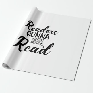 Reading Art Readers Gonna Read Wrapping Paper