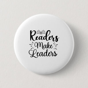 Reading Art Readers Make Leaders 6 Cm Round Badge