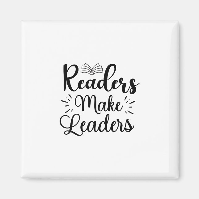 Reading Art Readers Make Leaders Magnet (Front)
