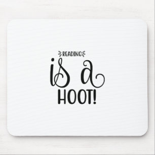 Reading Art Reading Is A Hoot Mouse Mat