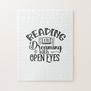 Reading Art Reading Is Dreaming With Open Eyes Jigsaw Puzzle