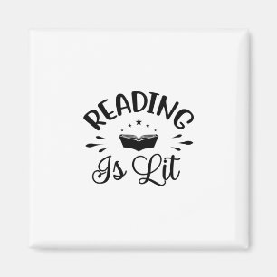 Reading Art Reading Is Lit Magnet