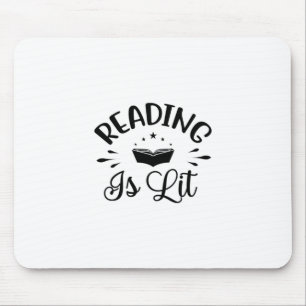 Reading Art Reading Is Lit Mouse Mat