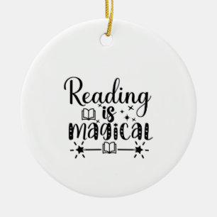 Reading Art Reading Is Magical Ceramic Tree Decoration