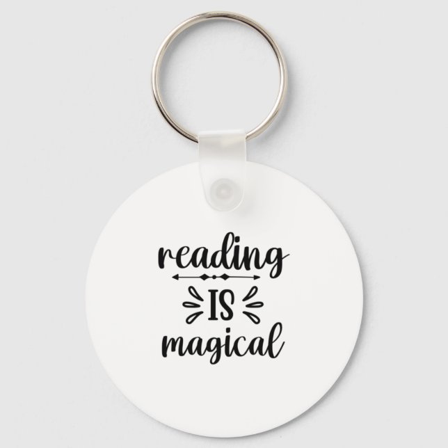 Reading Art Reading Is Magical Key Ring (Front)