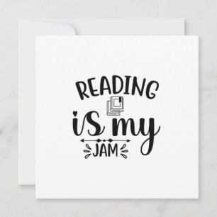 Reading Art Reading Is My Jam Holiday Card
