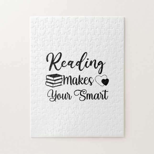 Reading Art Reading Makes Your Smart Jigsaw Puzzle (Vertical)