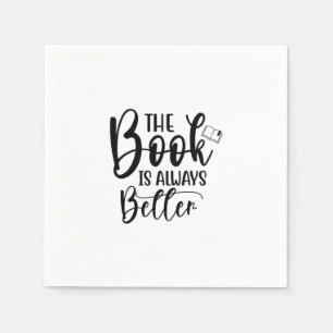 Reading Art The Book Is Always Better Napkin