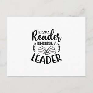 Reading Art Today A Reader Tomorrow A Leader Postcard