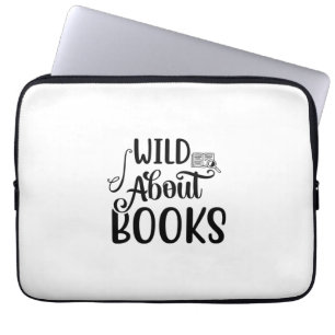 Reading Art Wild About Books Laptop Sleeve