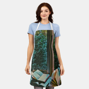 Reading artwork gift apron