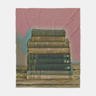 Reading artwork gift fleece blanket