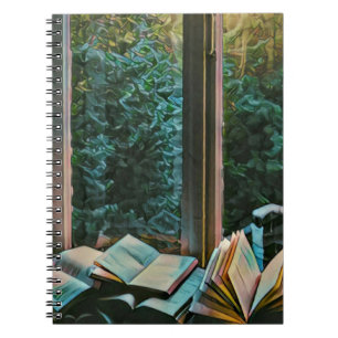 Reading artwork gift notebook