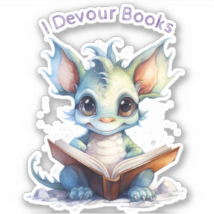 *~* Reading Baby Dragon  - I DEVOUR BOOKS AP88