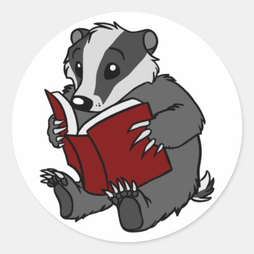 Image of Reading Badger - Sticker