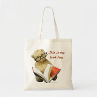 Reading Bear - book bag