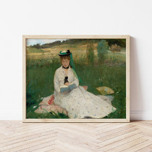 Reading   Berthe Morisot Poster