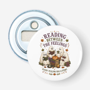 Reading Between The Feelings Ghost Readers Bottle Opener