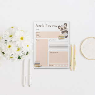Reading Book Club School Kids Notepad