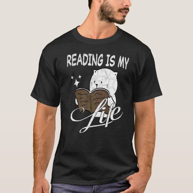 Reading Book Literature Library Books Readers Are  T-Shirt (Front)