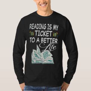 Reading Book Literature Library Books Readers Are T-Shirt