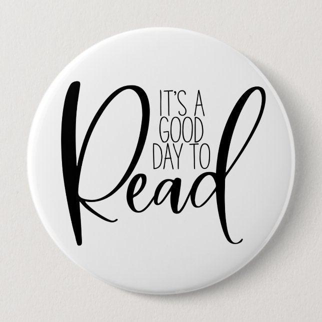 Reading Book Lover 10 Cm Round Badge (Front)