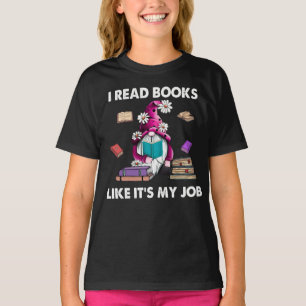 Reading Book Lover Funny Librarian Bibliophile Gif T-Shirt