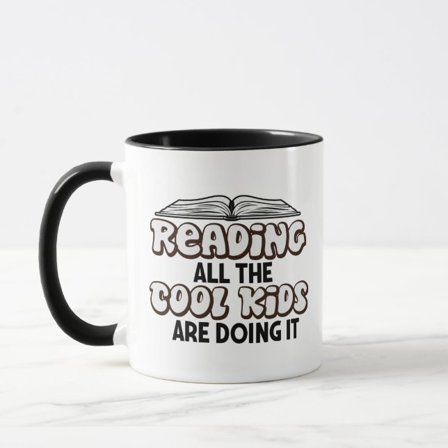 Reading Book Lover Mug (Left)