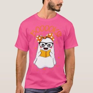 Reading Books Halloween Booooks! Cute Ghost  T-Shirt