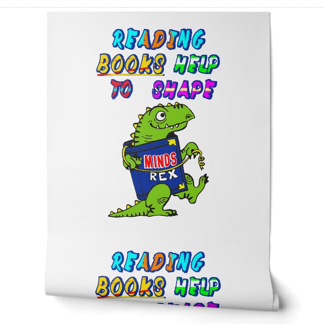 Reading Books Help To Shape Minds Wallpaper (Unrolling)
