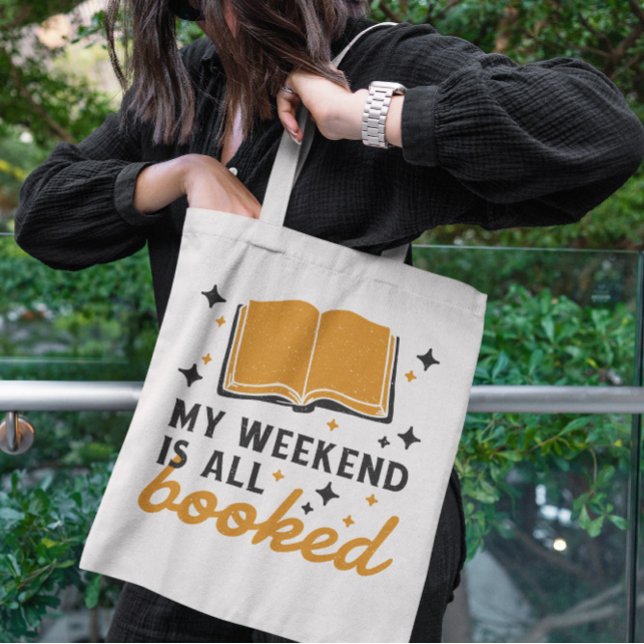 Reading Books Hobby Pun Tote Bag (Creator Uploaded)