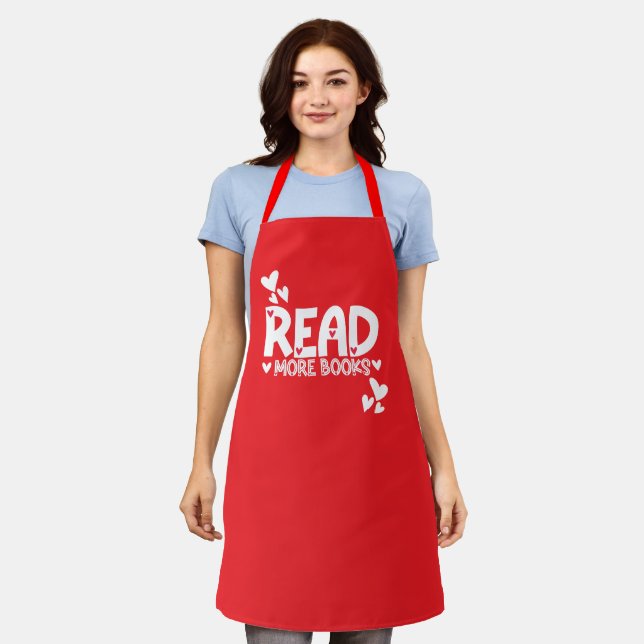 Reading Books Love  Apron (Worn)