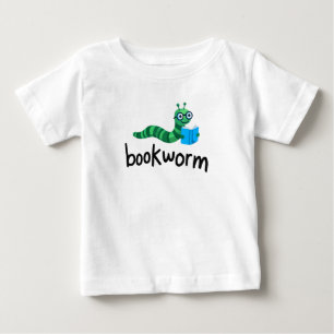 Reading Buddy Cute Bookworm With Book Baby T-Shirt
