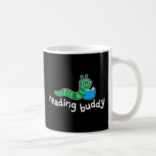 Reading buddy Cute bookworm with book Coffee Mug