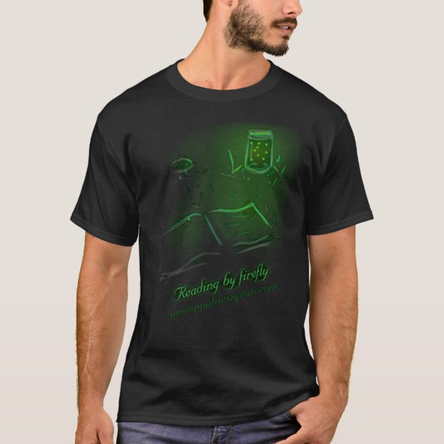 Reading by Firefly - Men's T-Shirt (Front)
