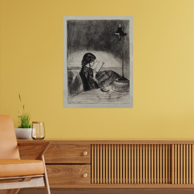 Reading by Lamplight, Whistler Poster (Living Room 2)