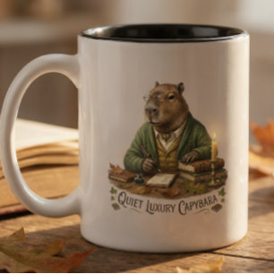 Reading Capybara Mug – Cute Book Lover Coffee Cup