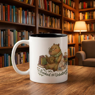 Reading Capybara Mug – Cute Book Lover Coffee Cup,