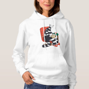 Reading Cat Book Lover Hoodie
