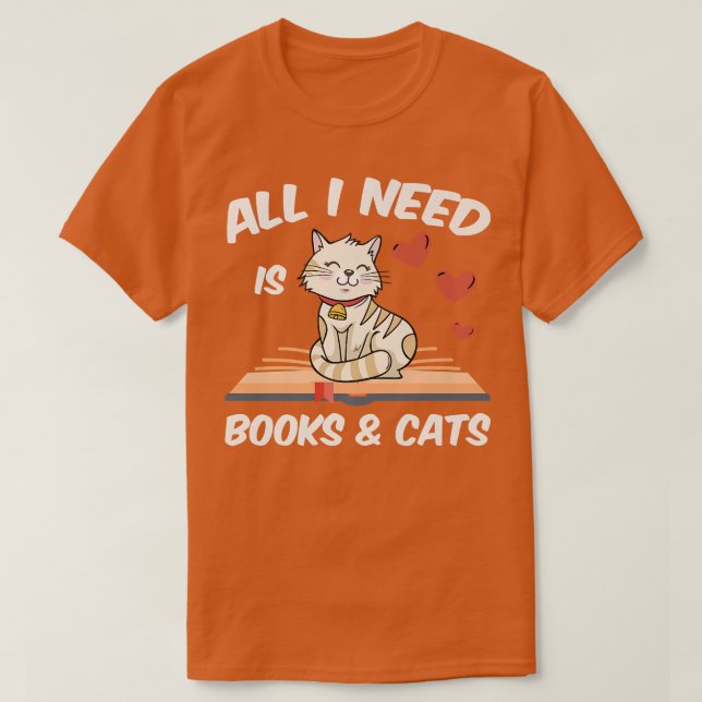 Reading Cat Funny Book Lover Animals Kitten Smart  T-Shirt (Design Front)