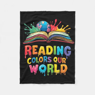 Reading Colours Our World Earth Day Fleece Blanket